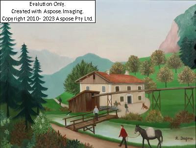 (Bad Hofgastein 1929-2012 Salzburg) Kleine Mühle - Regine Dapra