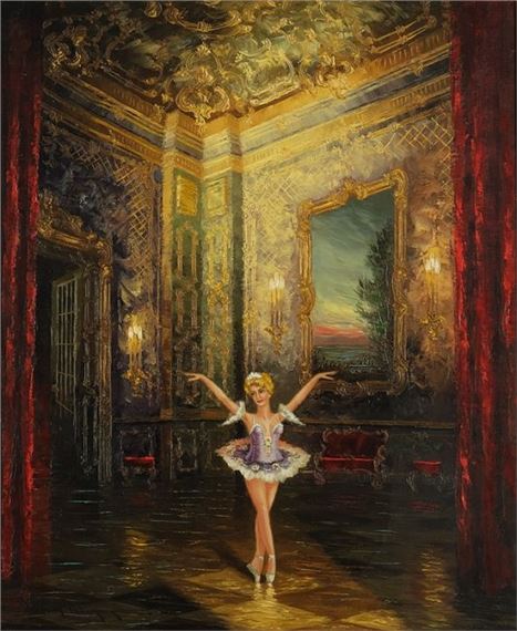 "Tänzerin im Ballsaal" by Heinz Munnich