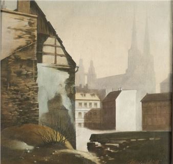 "Stadtansicht Halle" - Heino Koschitzki