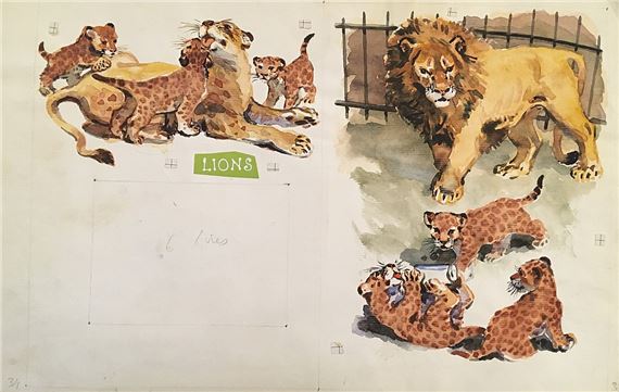 Lions (ilustrace by Václav Junek, 1972
