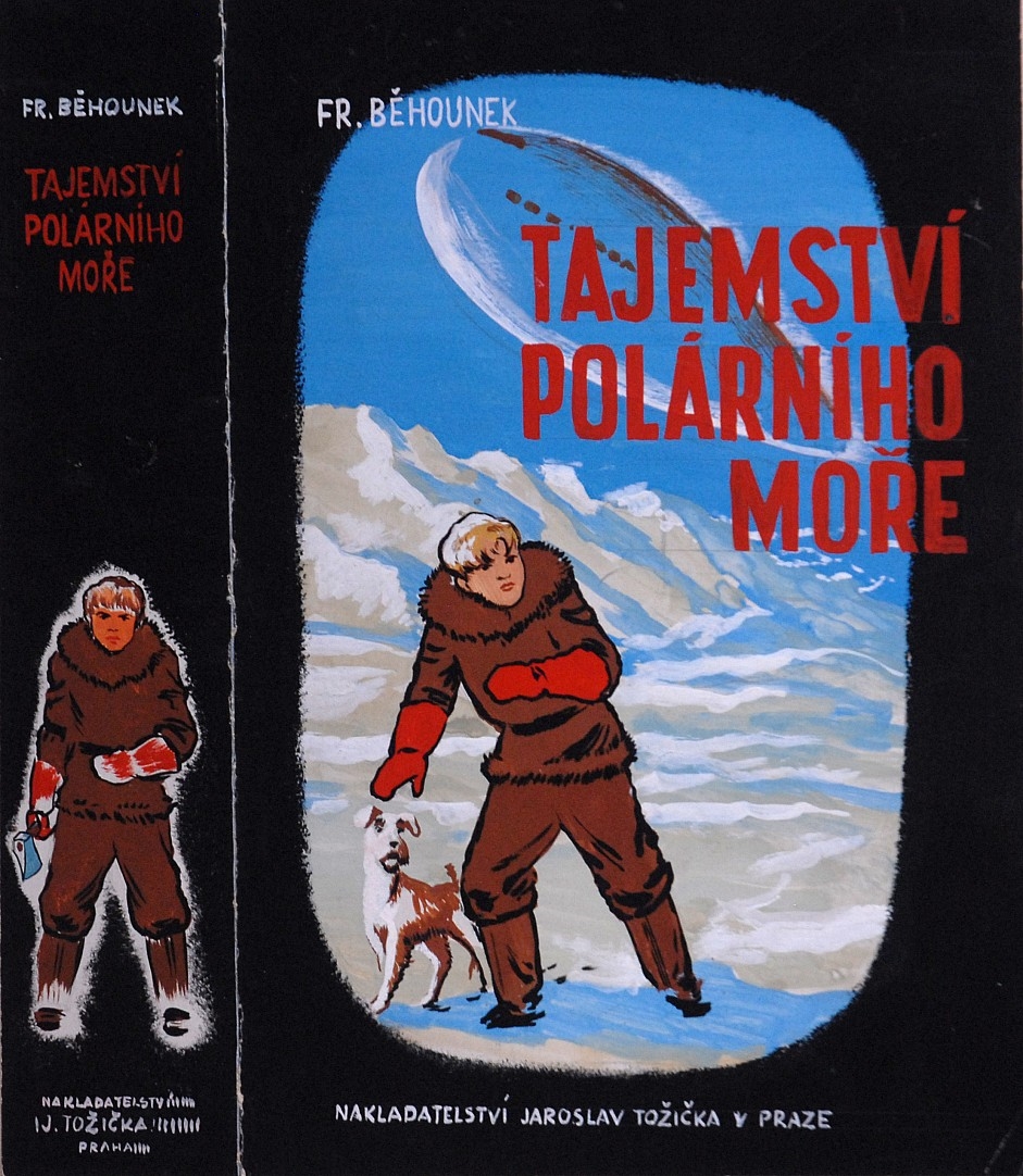 Artwork by Václav Junek, František Běhounek-Tajemství polárního moře, Made of watercolor on paper
