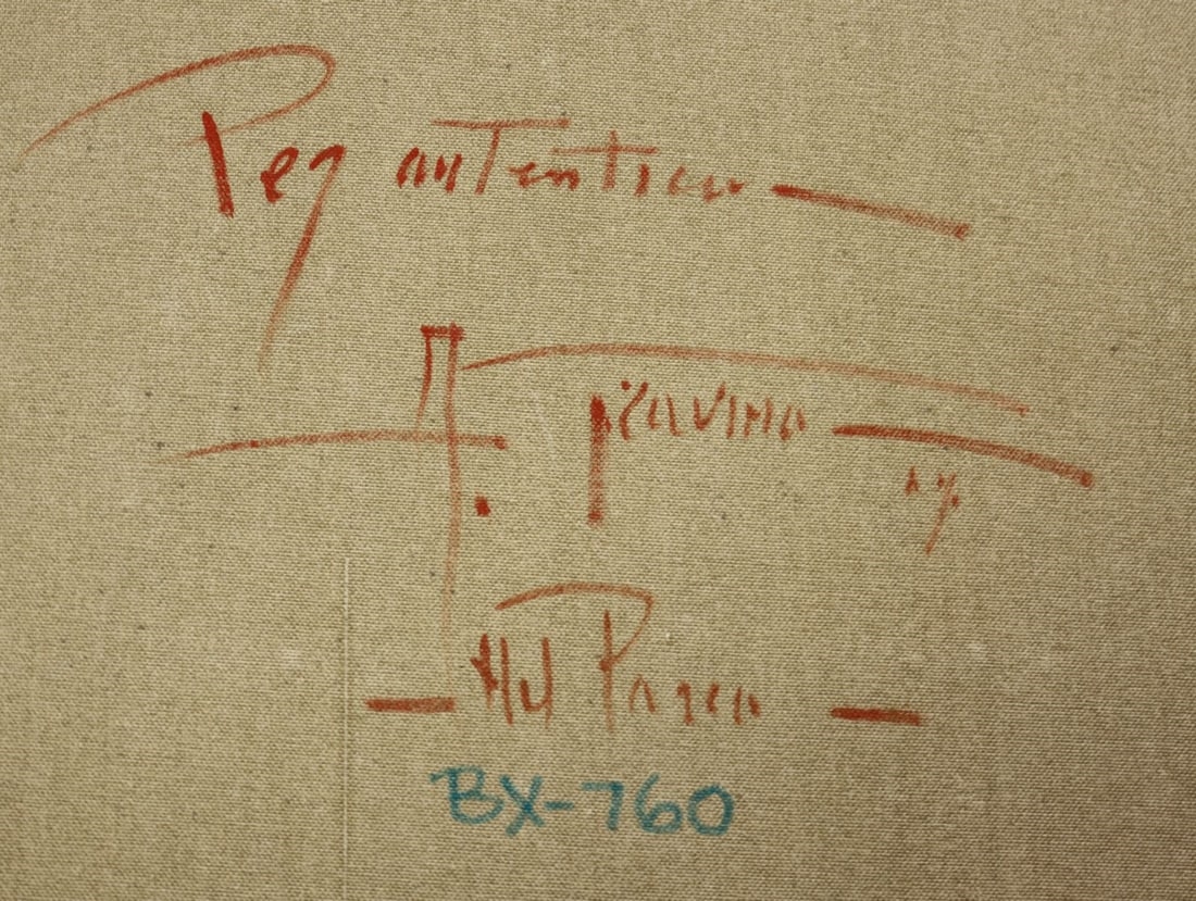 Artwork by Antonio Gravina, Park Scene, Made of oil on canvas