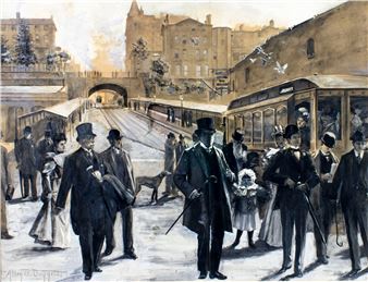 Montague Street in the Gay Nineties, NY - Allen B. Doggett