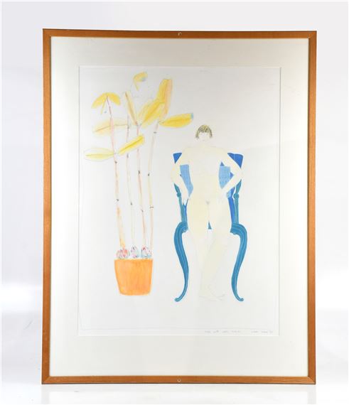 Colette Dobson | Nude with Exotic Orchids (93) | MutualArt