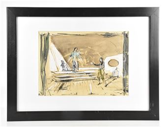 Figures on stage, in theatre scene - Terry McGlynn