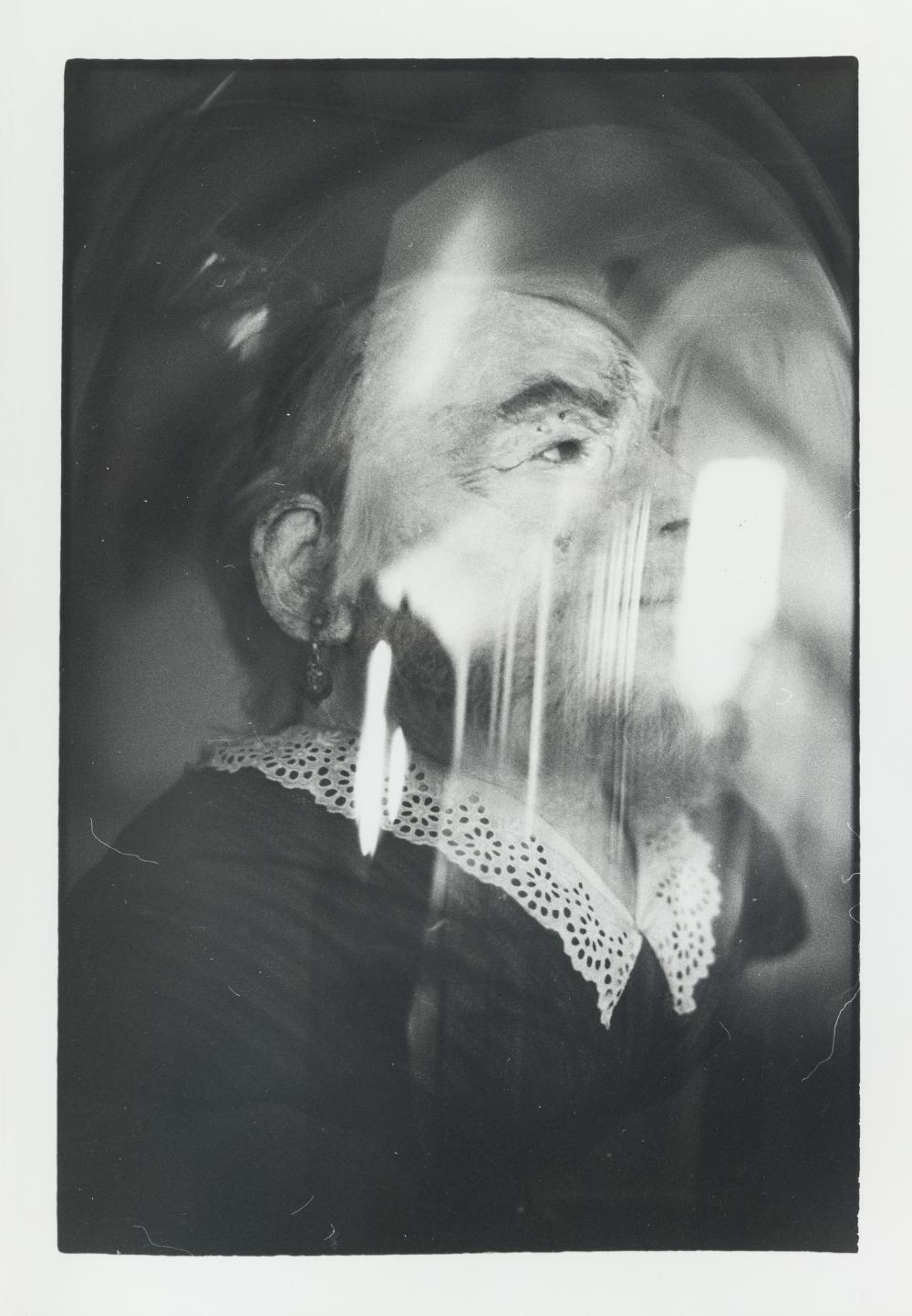 Artwork by Zoe Leonard, Preserved Head of a Bearded Woman (Musée Orfila) (1991, Made of gelatin silver prints