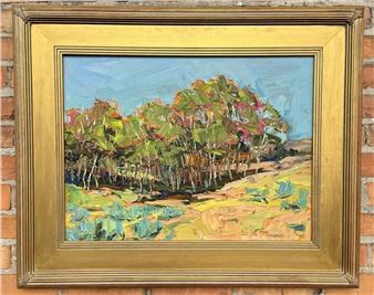 Caleb Meyer Oil on Board Painting Idaho - Caleb Meyer