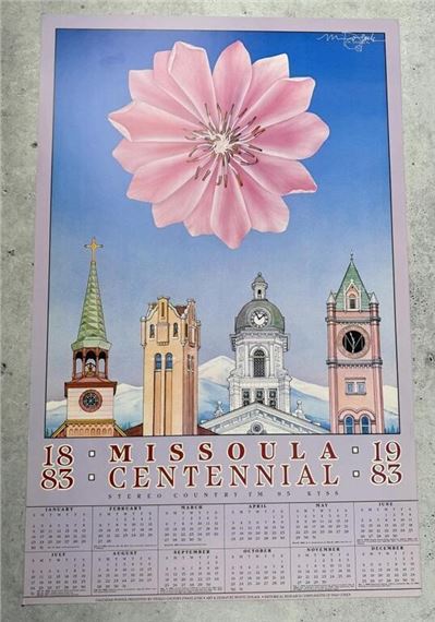 Monte Dolack 1983 Missoula Centennial Calendar by Monte Dolack, 1983