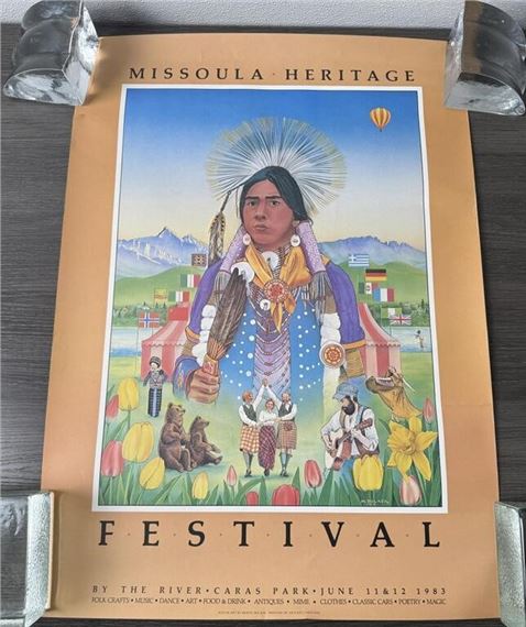 Monte Dolack Missoula Heritage Festival Print by Monte Dolack