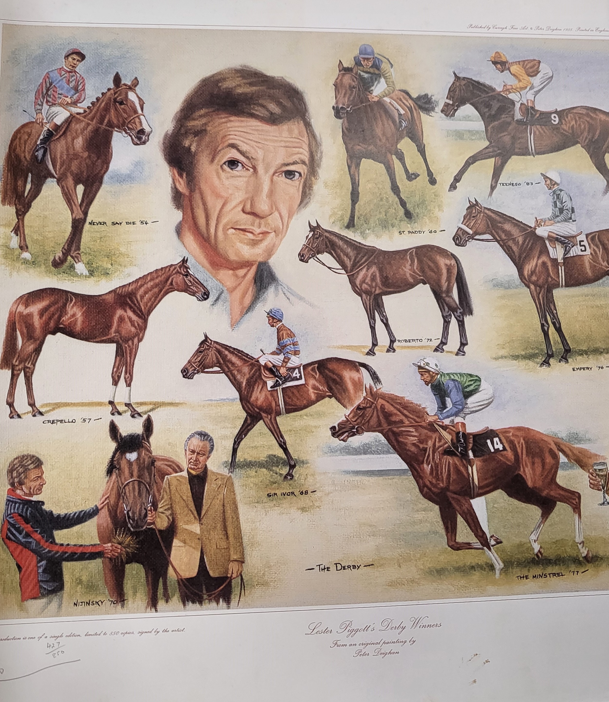 Artwork by Lester Piggott, Four prints, Made of prints