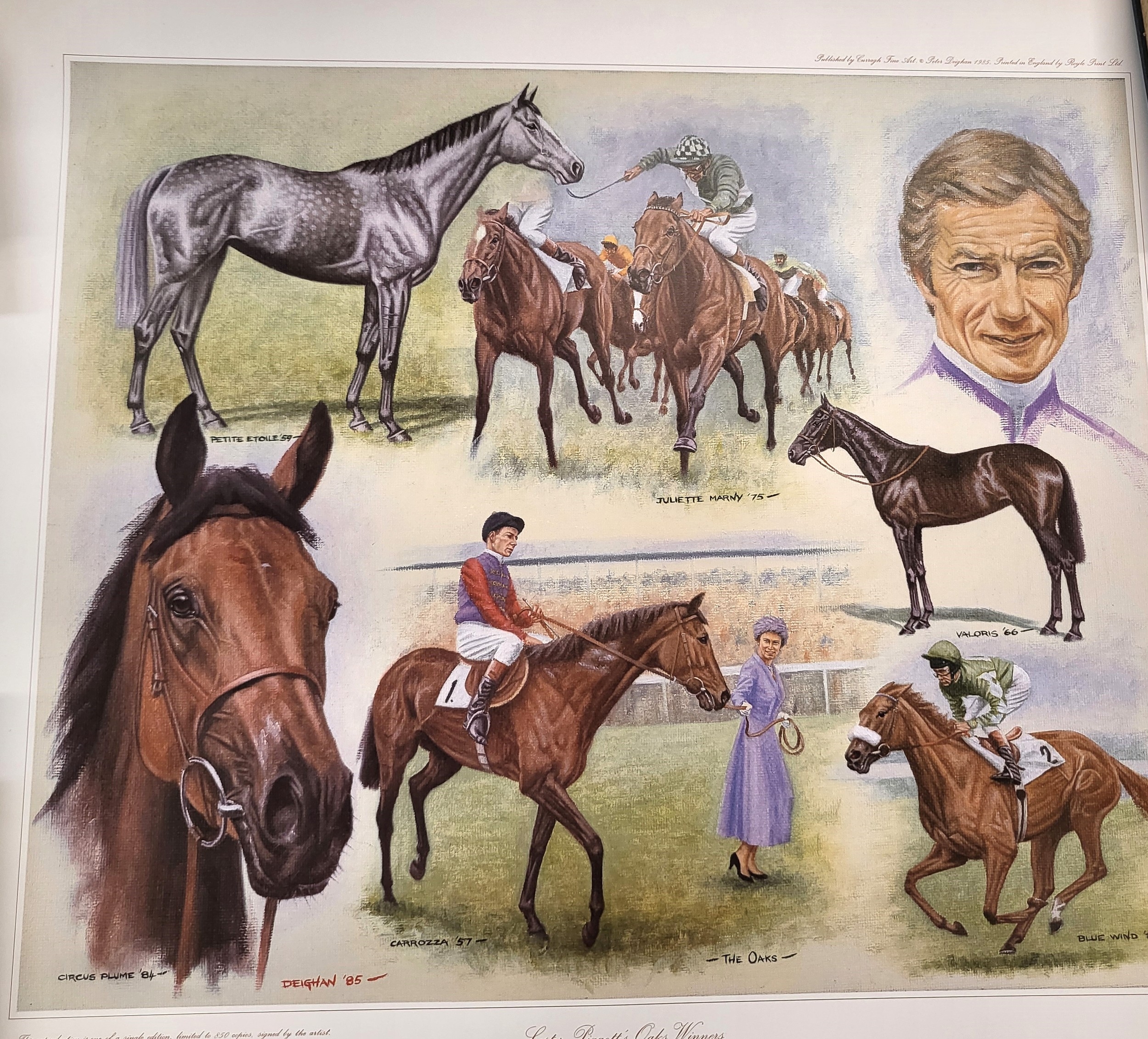 Artwork by Lester Piggott, Four prints, Made of prints