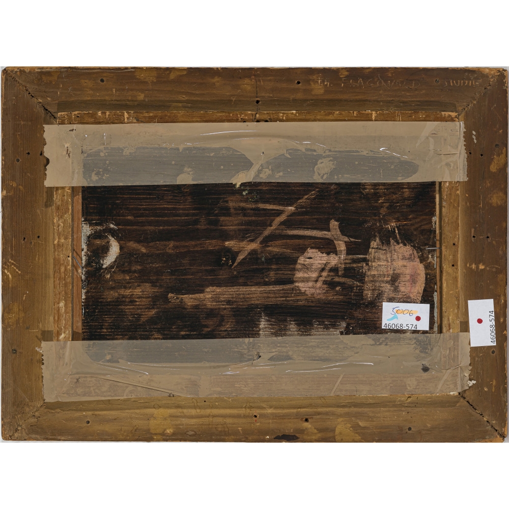 Artwork by Jean-Antoine Watteau, The music lesson, Made of Oil on panel