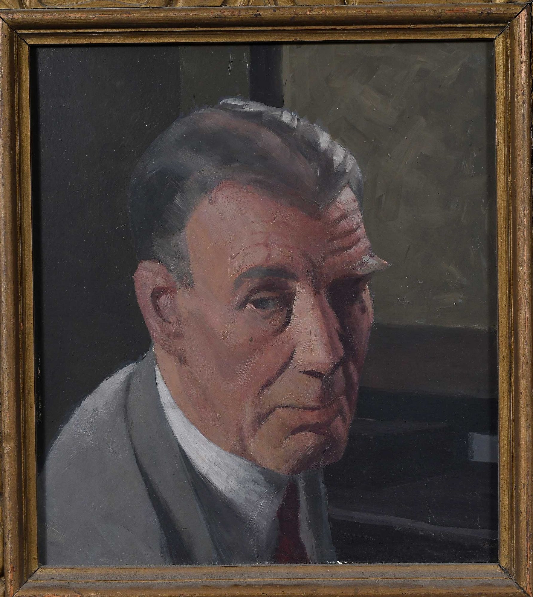 Artwork by Robert Knight Ryland, Portrait of David Ogilvy, Made of oil on board