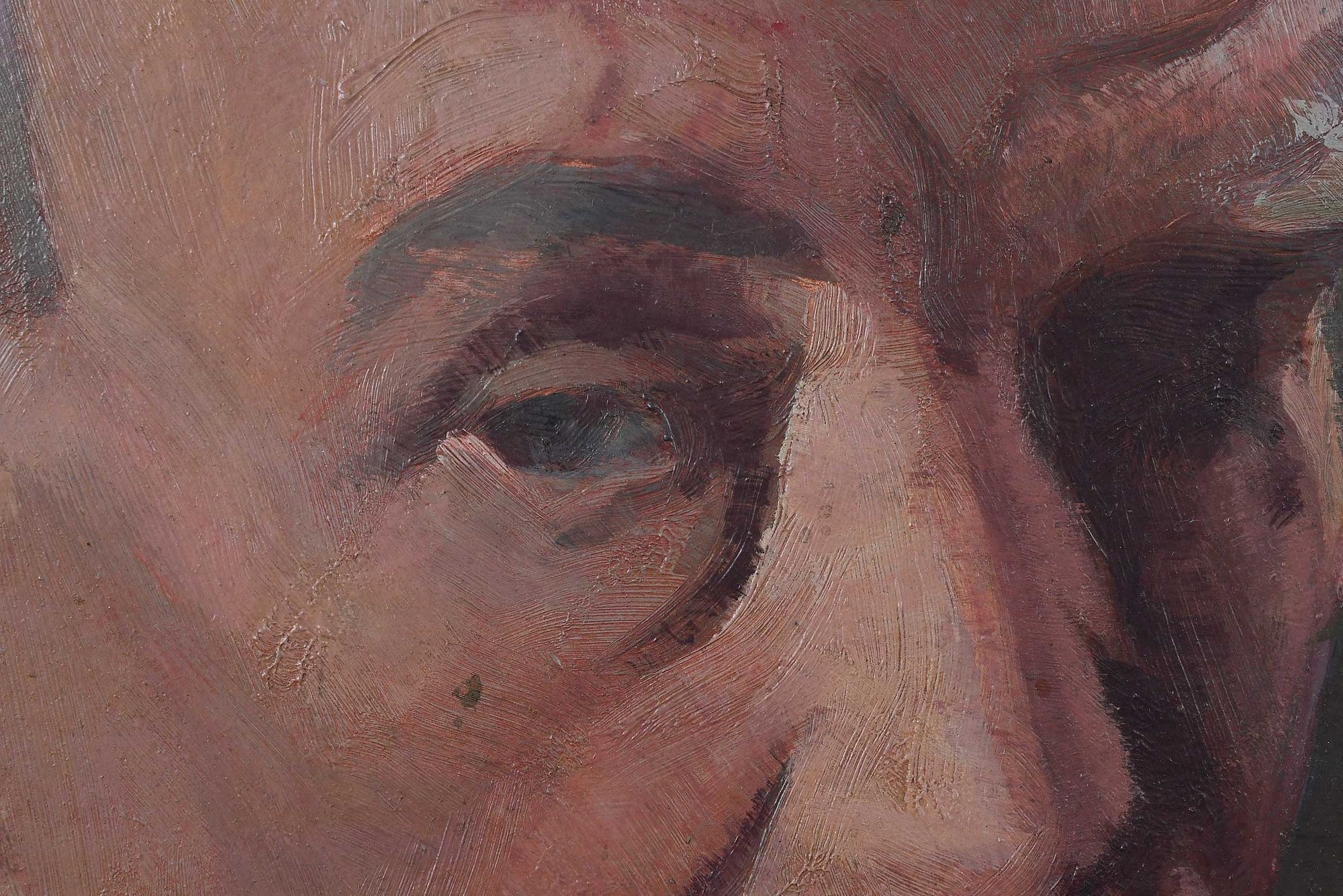 Artwork by Robert Knight Ryland, Portrait of David Ogilvy, Made of oil on board