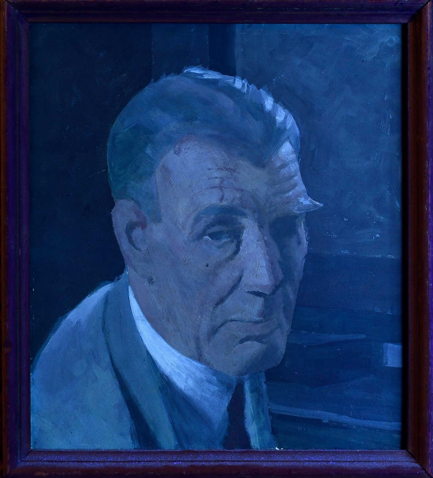 Artwork by Robert Knight Ryland, Portrait of David Ogilvy, Made of oil on board