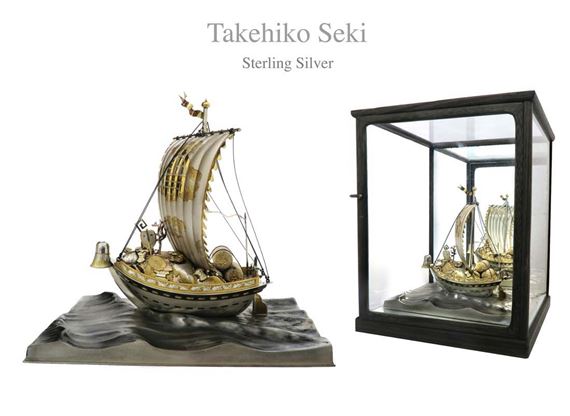 Seki Takehiko | well presented sterling silver yacht | MutualArt