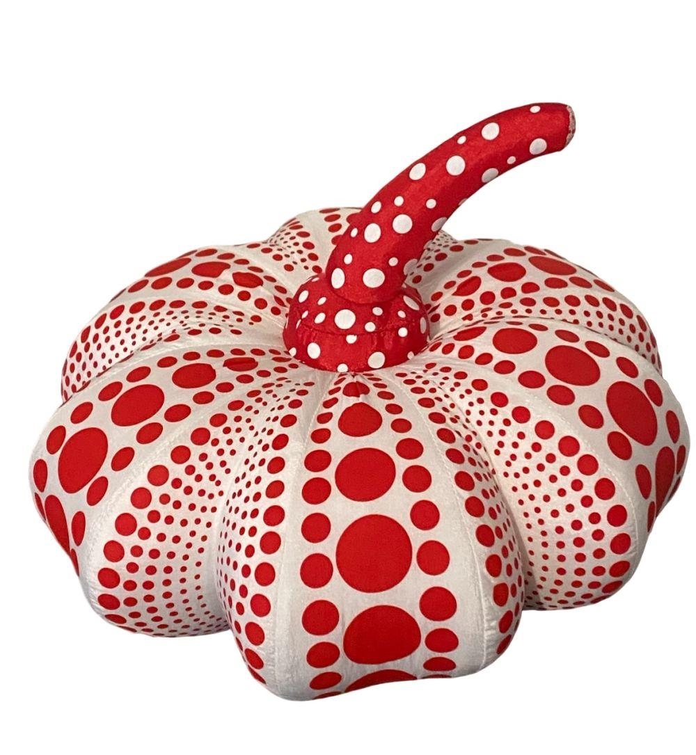 Artwork by Yayoi Kusama, Yayoi Kusama - Plush Pumpkin White (Dots Obsession