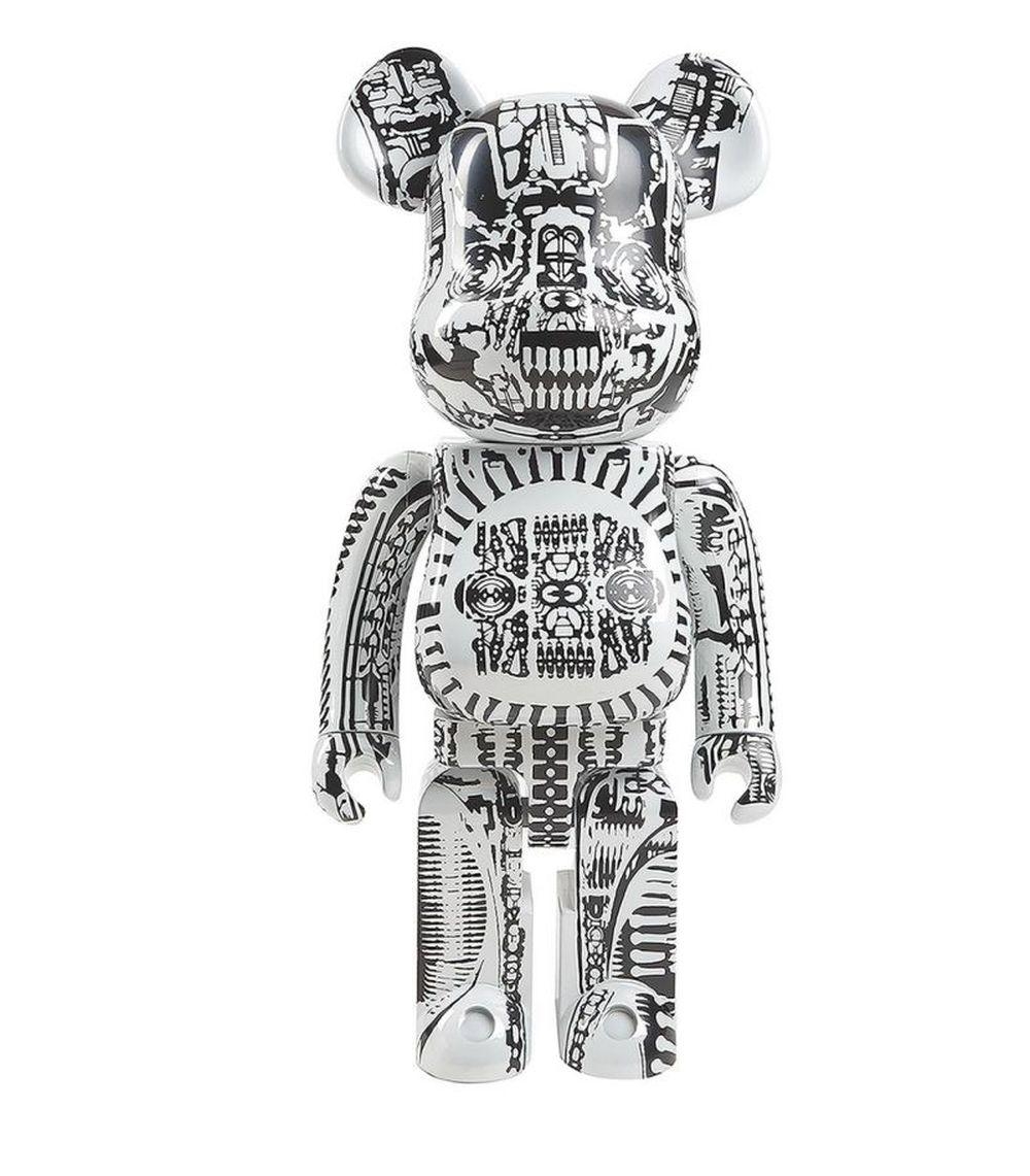 H. R. Giger | BE@RBRICK - Bearbrick H.R. Giger White Chrome 1000 (1000 ...