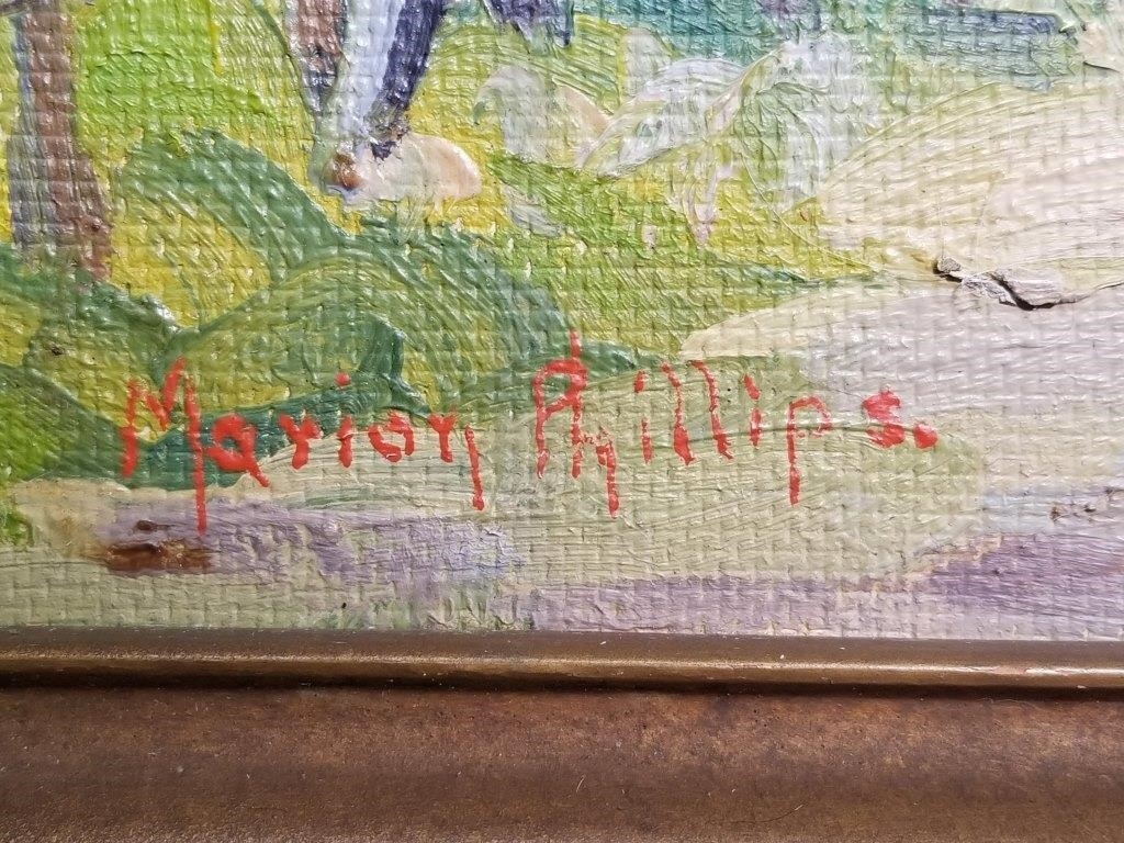 Marion Phillips | Oil painting on masonite by Marion Phillips | MutualArt
