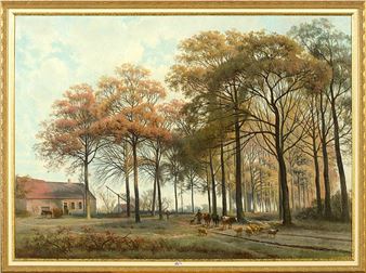 A la campagne - Henri Verbeeck