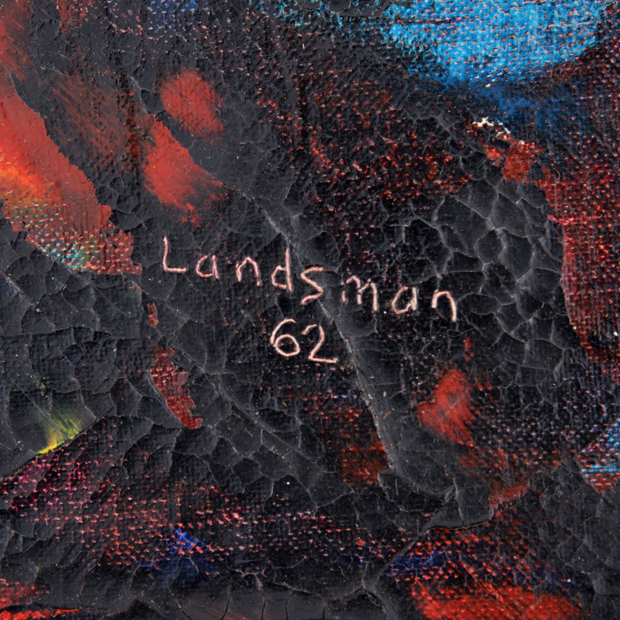 Stanley Landsman | Stanley Landsman Abstract Painting (1962) | MutualArt