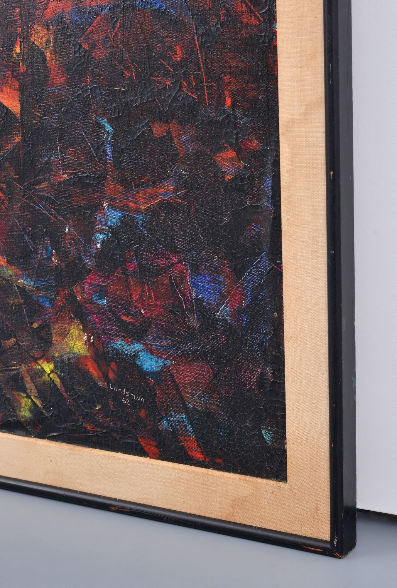 Stanley Landsman | Stanley Landsman Abstract Painting (1962) | MutualArt