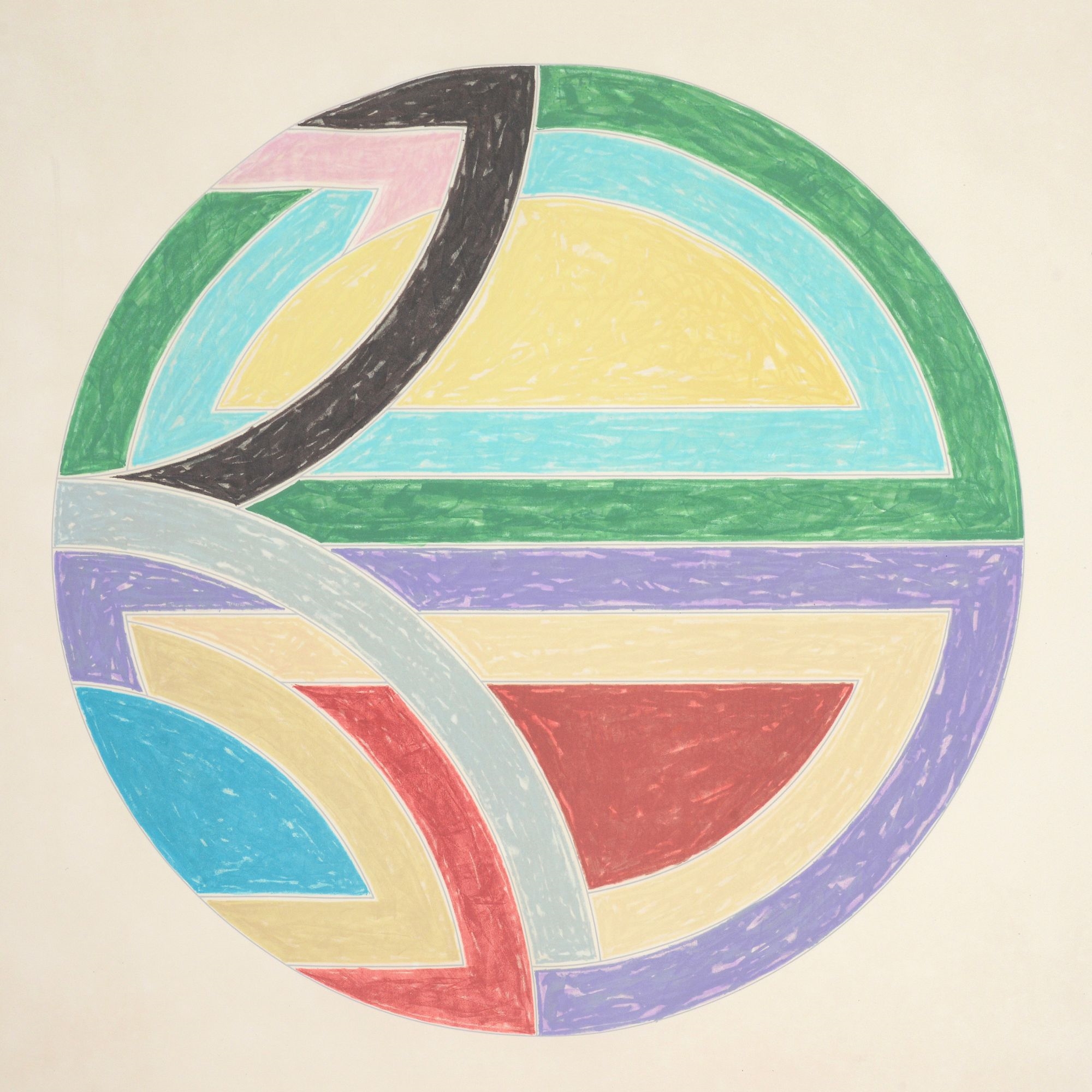 Artwork by Frank Stella, Frank Stella SINJERLI VARIATION I Print, Made of lithograph and screenprint