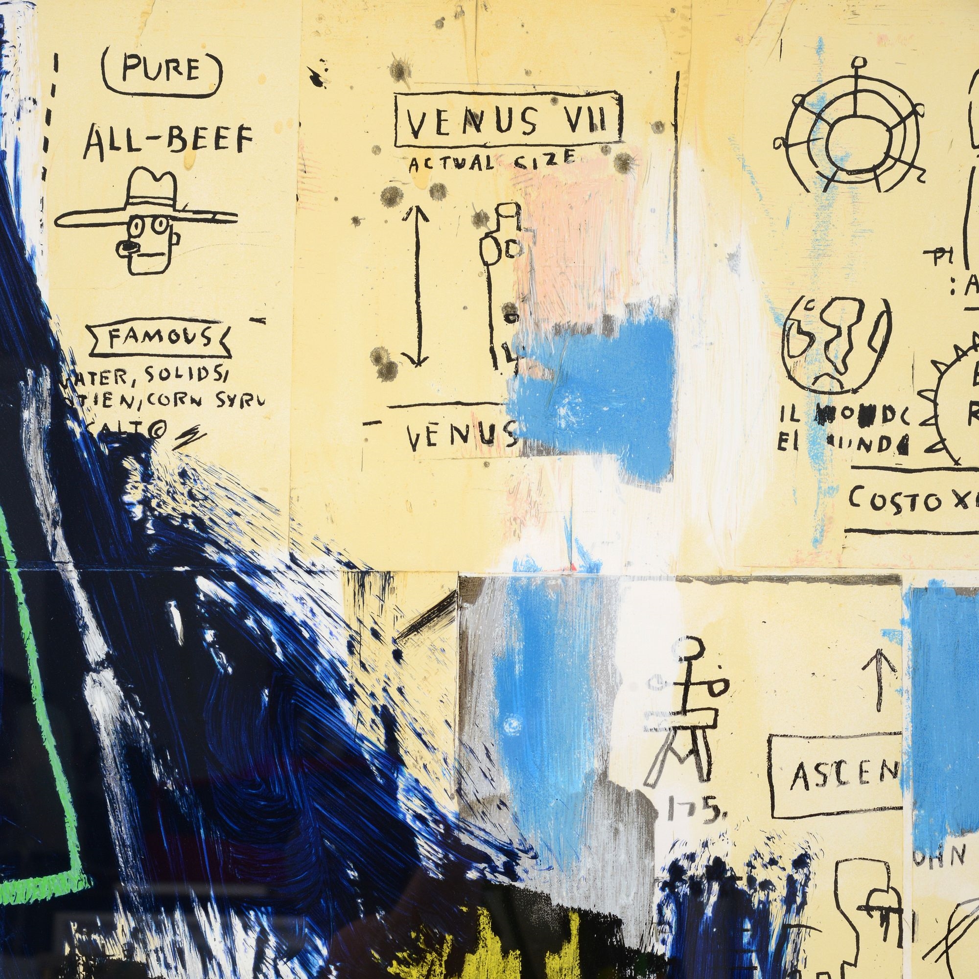 Artwork by Jean-Michel Basquiat, Jean-Michel Basquiat Estate ODOURS OF PUNT Screenprint, Made of screenprint