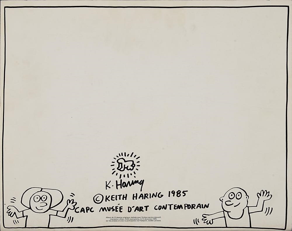 Artwork by Keith Haring, Luna Luna & Poetic Extravaganza, Made of mixed media, pop-up carousel folder / print