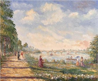 Midday Walk Along The Embankment - Naomi Sasi