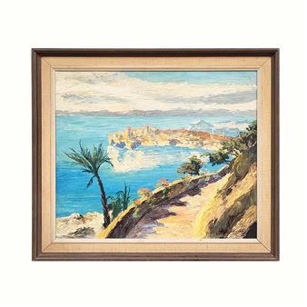 MEDITERRANEAN COASTAL LANDSCAPE - Agust Mikkelstrup