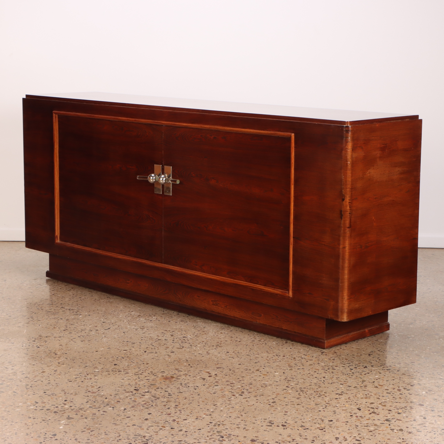 Artwork by Jules Leleu, Brazilian rosewood sideboard or buffet by, Made of brazilian rosewood