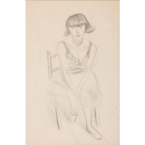 Sitzendes Mädchen - Gerd Böhme