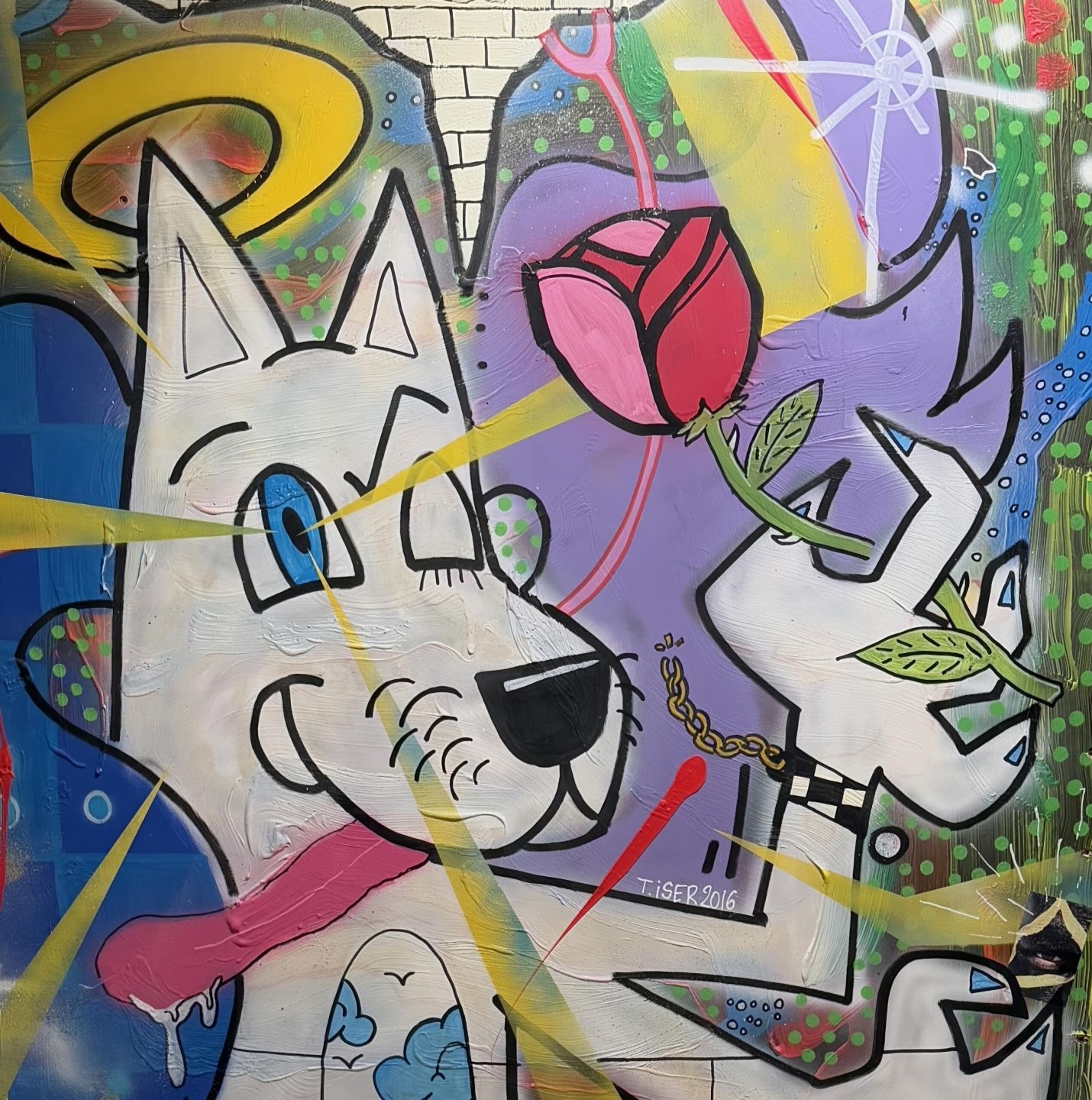 Artwork by Thomas Iser, THOMAS ISER, Made of Aerosol on wood