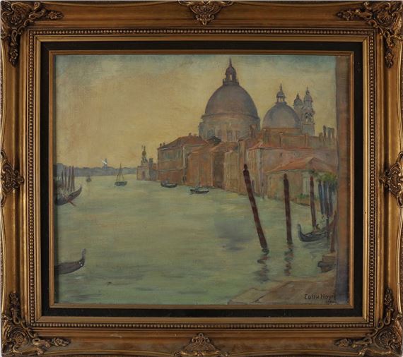 Santa Maria della Salute by Edith Hoyt, Dated 1938