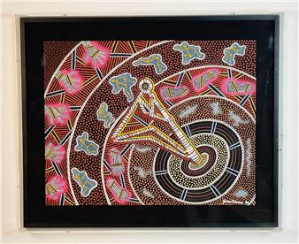 Aboriginal Painting by James P. Simon (Australia - James P. Simon