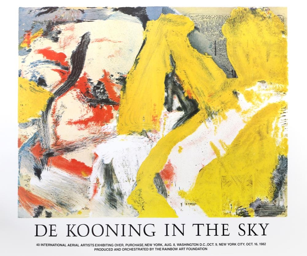 Artwork by Willem de Kooning, IN THE SKY, Made of Offset Lithograph Poster