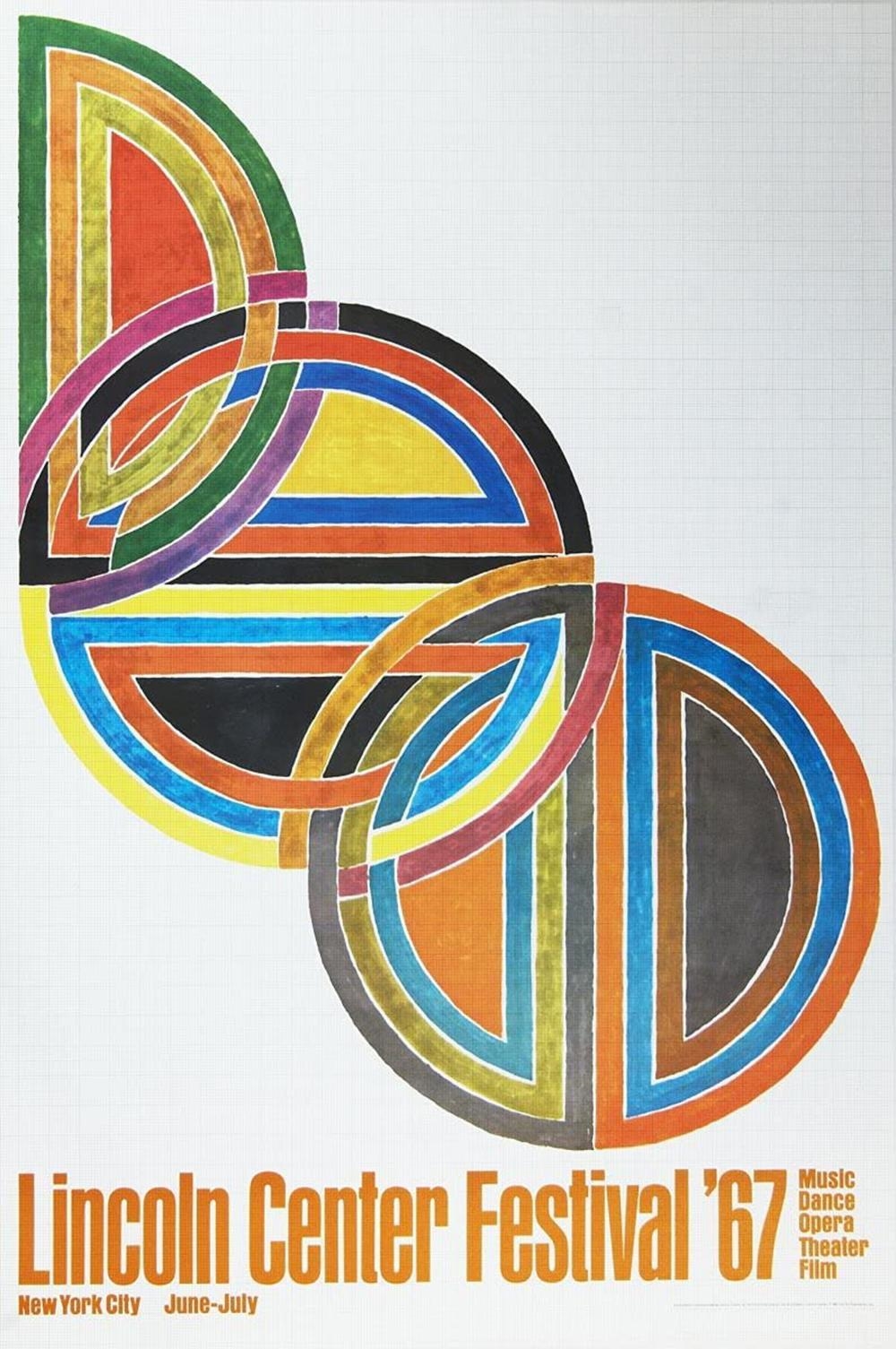 Artwork by Frank Stella, LINCOLN CENTER FESTIVAL, Made of Offset Lithograph