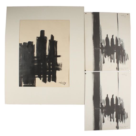 abstract, 1964 / Study at a Window, 1966 - John Klinkenberg