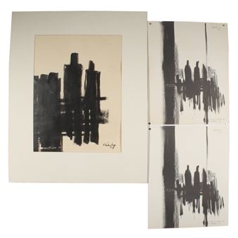 abstract, 1964 / Study at a Window, 1966 - John Klinkenberg