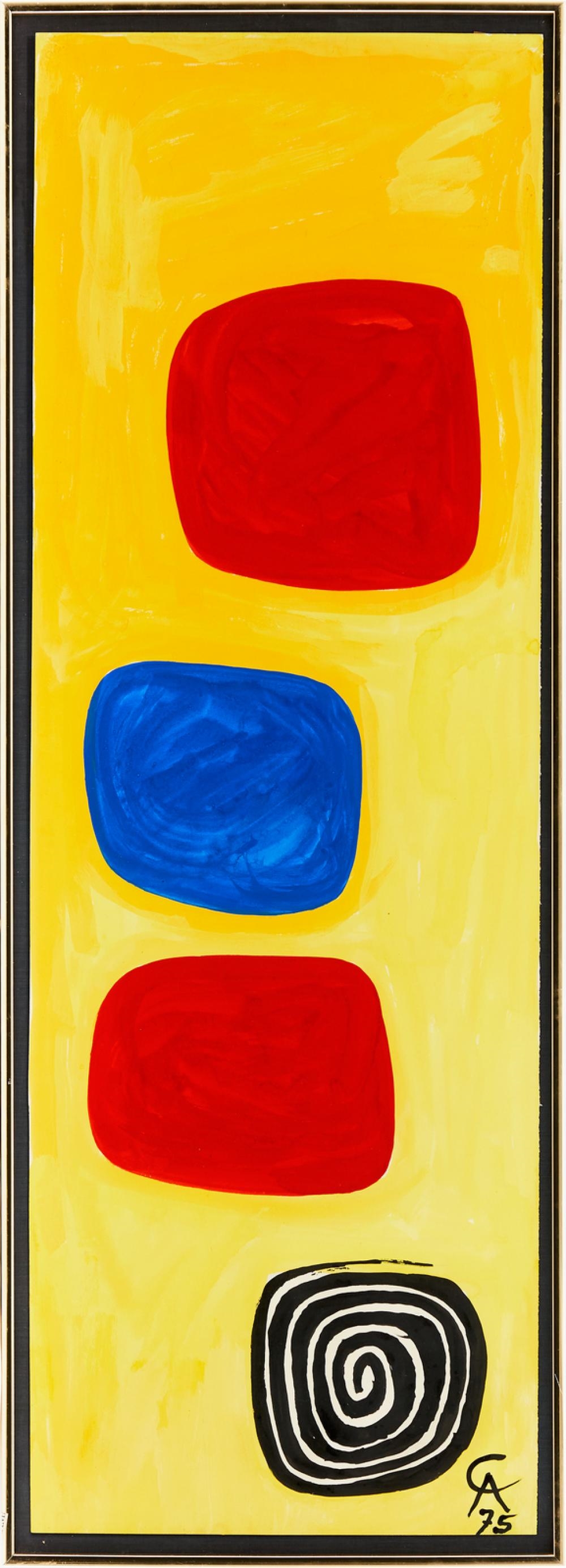 Artwork by Alexander Calder, Untitled, Made of gouache on paper, ** Untitled, 1975 gouache on paper