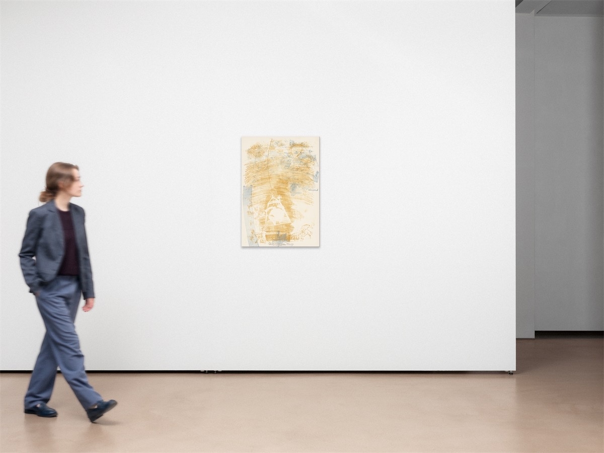 Artwork by Robert Rauschenberg, Spore (Stoned Moon), Made of Colour lithograph on wove paper