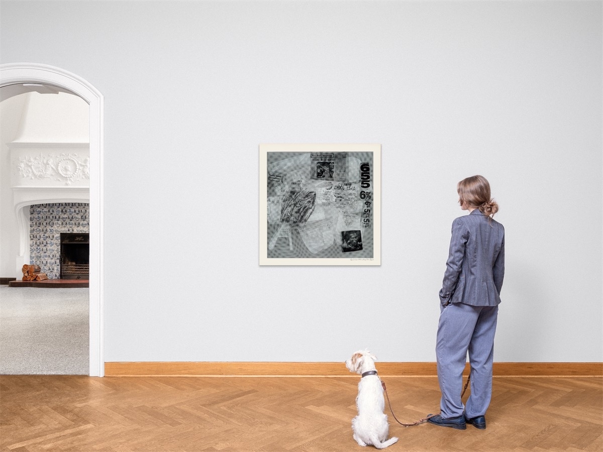 Artwork by Robert Rauschenberg, Surface Series from Currents, Made of silkscreen on paper