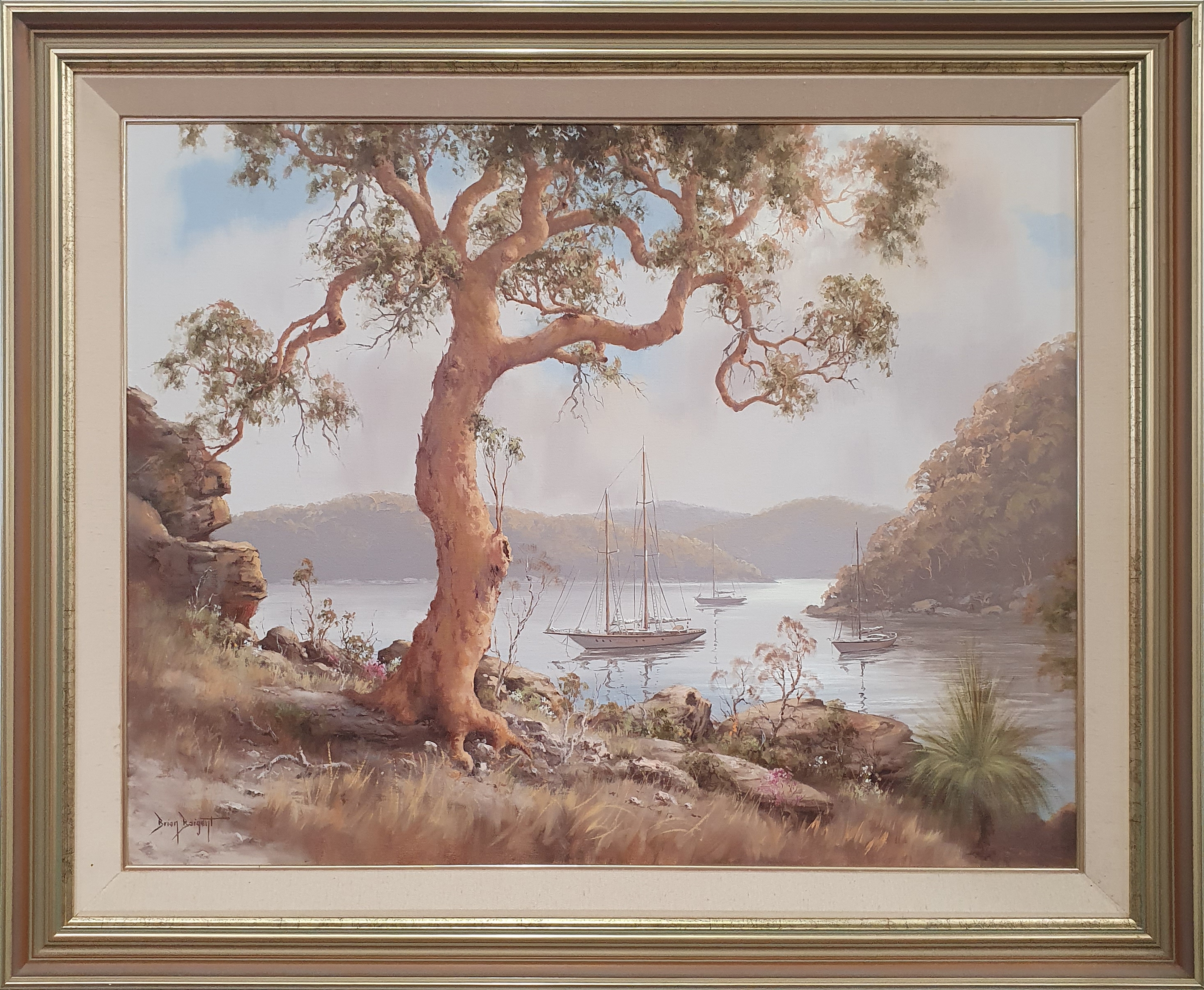 Brian Baigent | BRIAN BAIGENT (1929-2000), 'Kuringai Anchorage', oil on ...