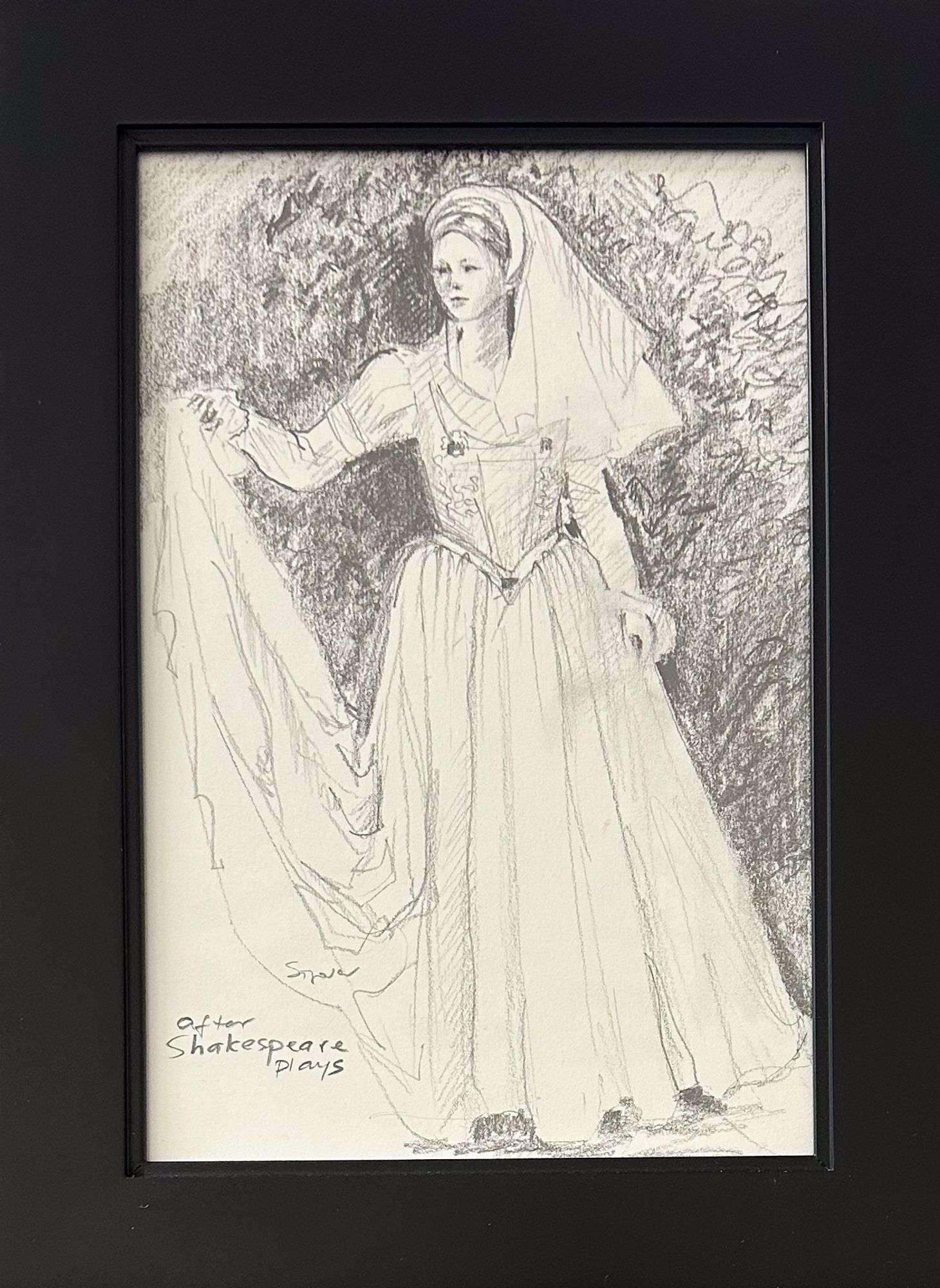 Artwork by Elena Sizova, After Shakespeare's Plays, Made of Graphite on Paper