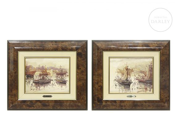 Pair of boats - Antonio Segrelles