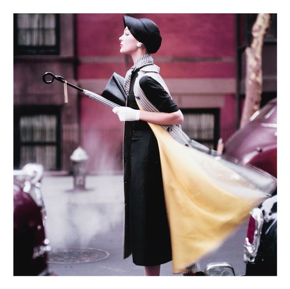 Traffic, Ivy Nicholson in New York (for 'Vogue') by Norman Parkinson, 1957