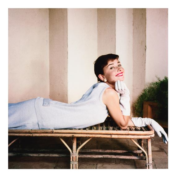 Audrey Hepburn, Vogue (La Vigna, Italy) by Norman Parkinson, 1955