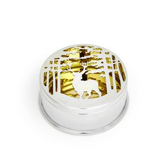 An Elizabeth II pierced silver wine coaster and lidded box - Francis Howard Sheffield