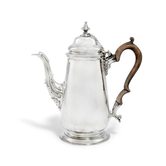 A George III silver hot chocolate pot - Francis Crump